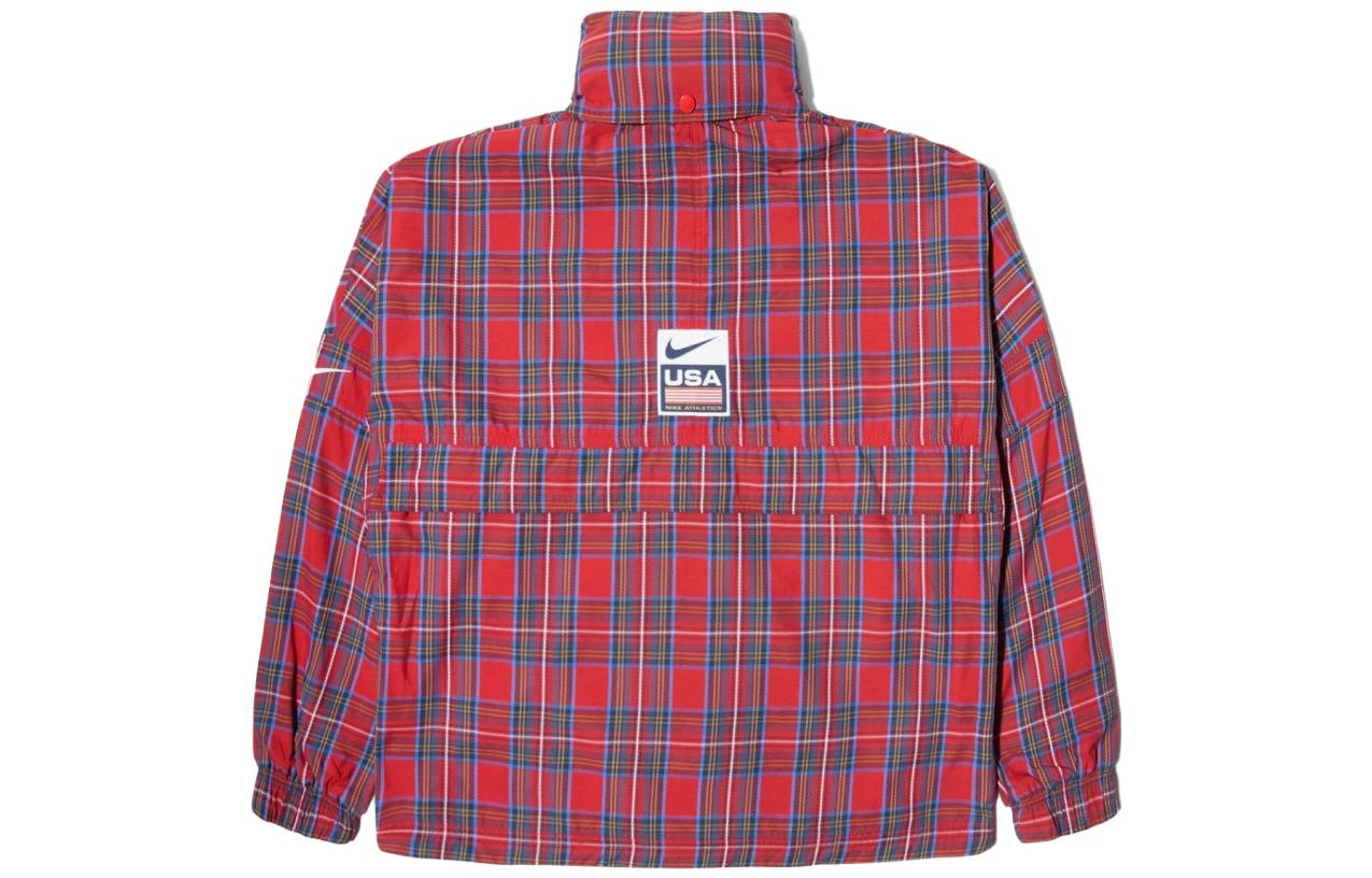 Lookbook Nike Button Stripe Stand Collar Jaket Warna-warni Unisex CD6375-657