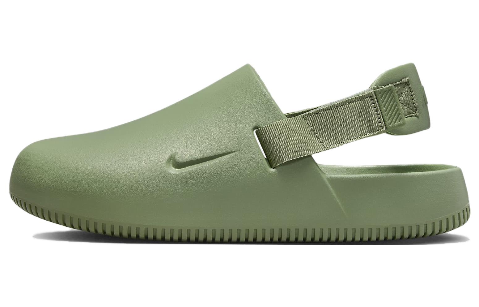 Nike Calm Mule Oil Green Slip-On Rubber Sole Comfort Clogs FD5131-300