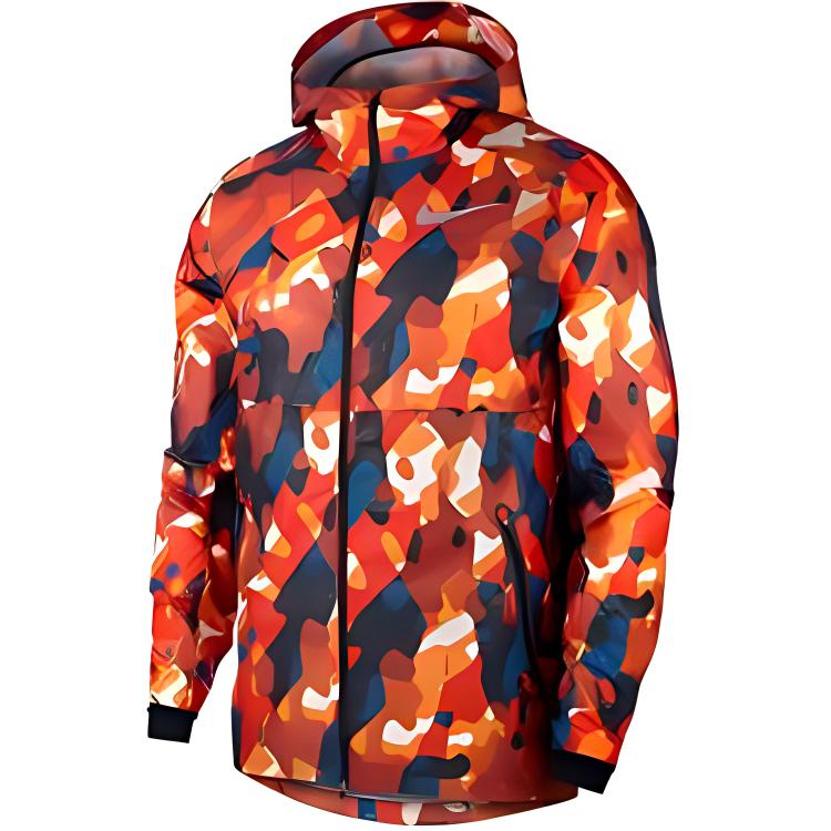Nike Camo Logo Windbreaker Zip-Up Hoodie Jacket Unisex Casual Sportswear AH5988-634 圖 2