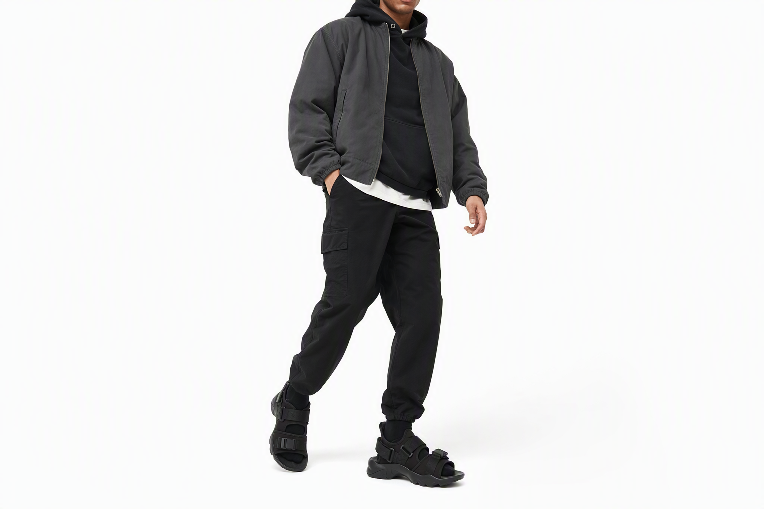 Order Nike Canyon Sandalo ''Triple Black'' CI8797-001