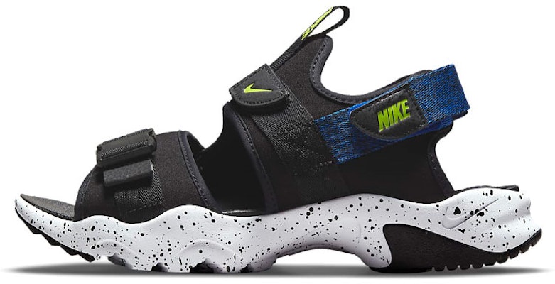 Nike Canyon Sandal Velcro Open Toe Flat Heel Black Blue Sandals 'Black Blue' CI8797-009 Buy Nike Canyon Sandal Velcro Open Toe Flat Heel Black Blue Sandals 'Black Blue' CI8797-009