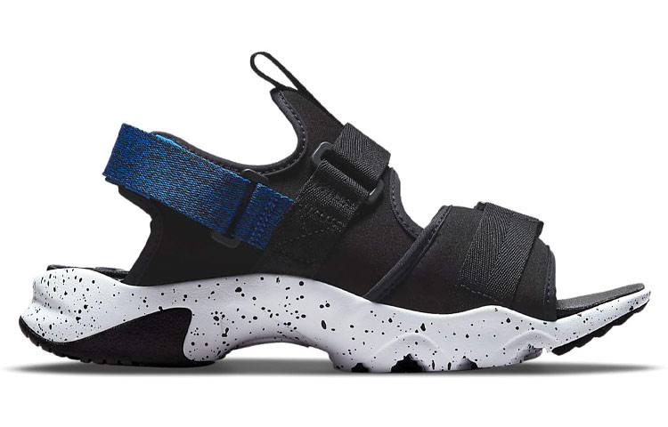 Order Nike Canyon Sandalen Klettverschluss Schwarz Blau Offene Zehen Flache Sandalen CI8797-009
