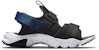 Nike Canyon Sandal Velcro Open Toe Flat Heel Black Blue Sandals 'Black Blue' CI8797-009
