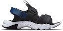 Order Nike Canyon Sandal Velcro Open Toe Flat Heel Black Blue Sandals 'Black Blue' CI8797-009