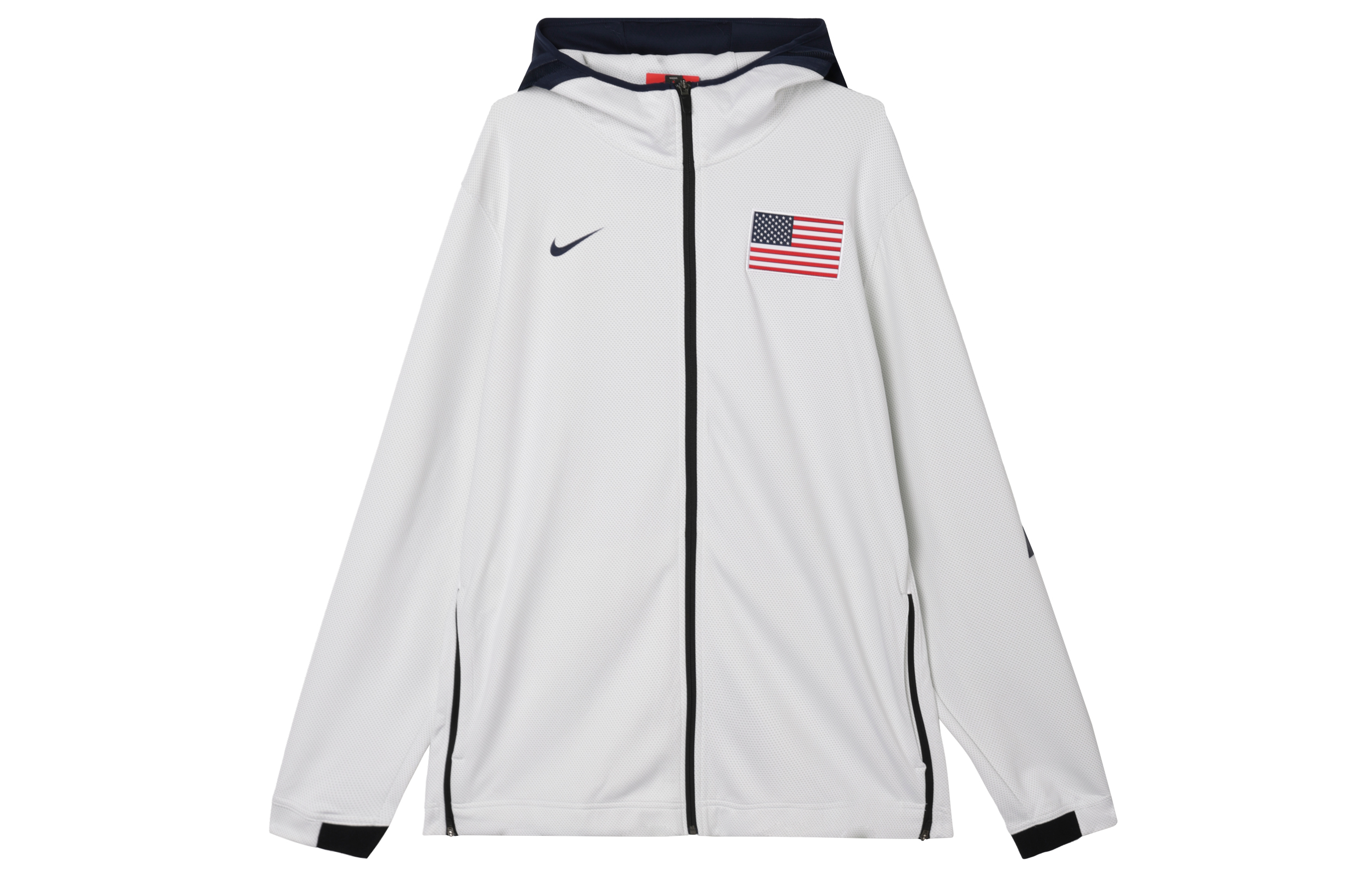 Nike Captain America Basketball World Cup Hoodie Jacket White AT4879-100