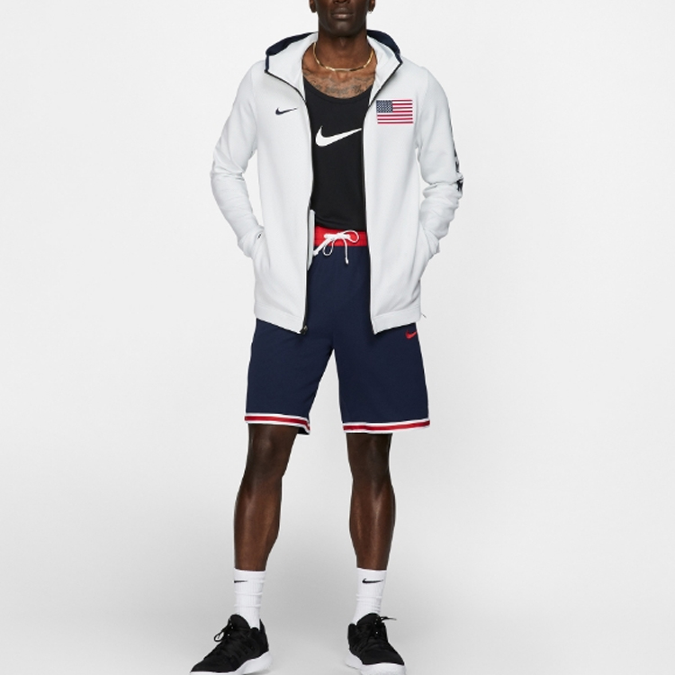 Nike Captain America Basketball World Cup Hoodie Jacket White AT4879-100 圖 4