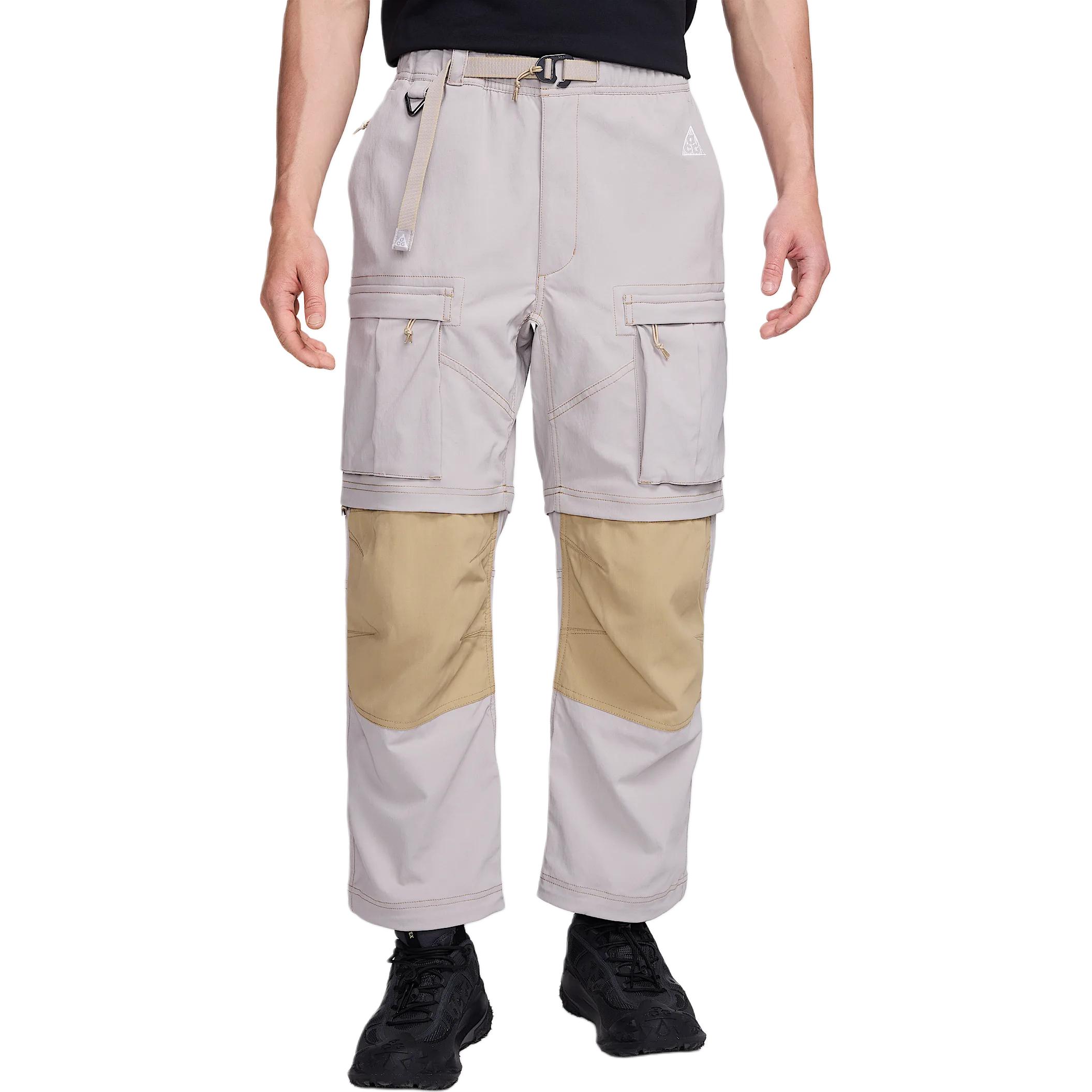 Nike Cargo Pants with Patchwork and Adjustable Hem in Gray FN0429-009