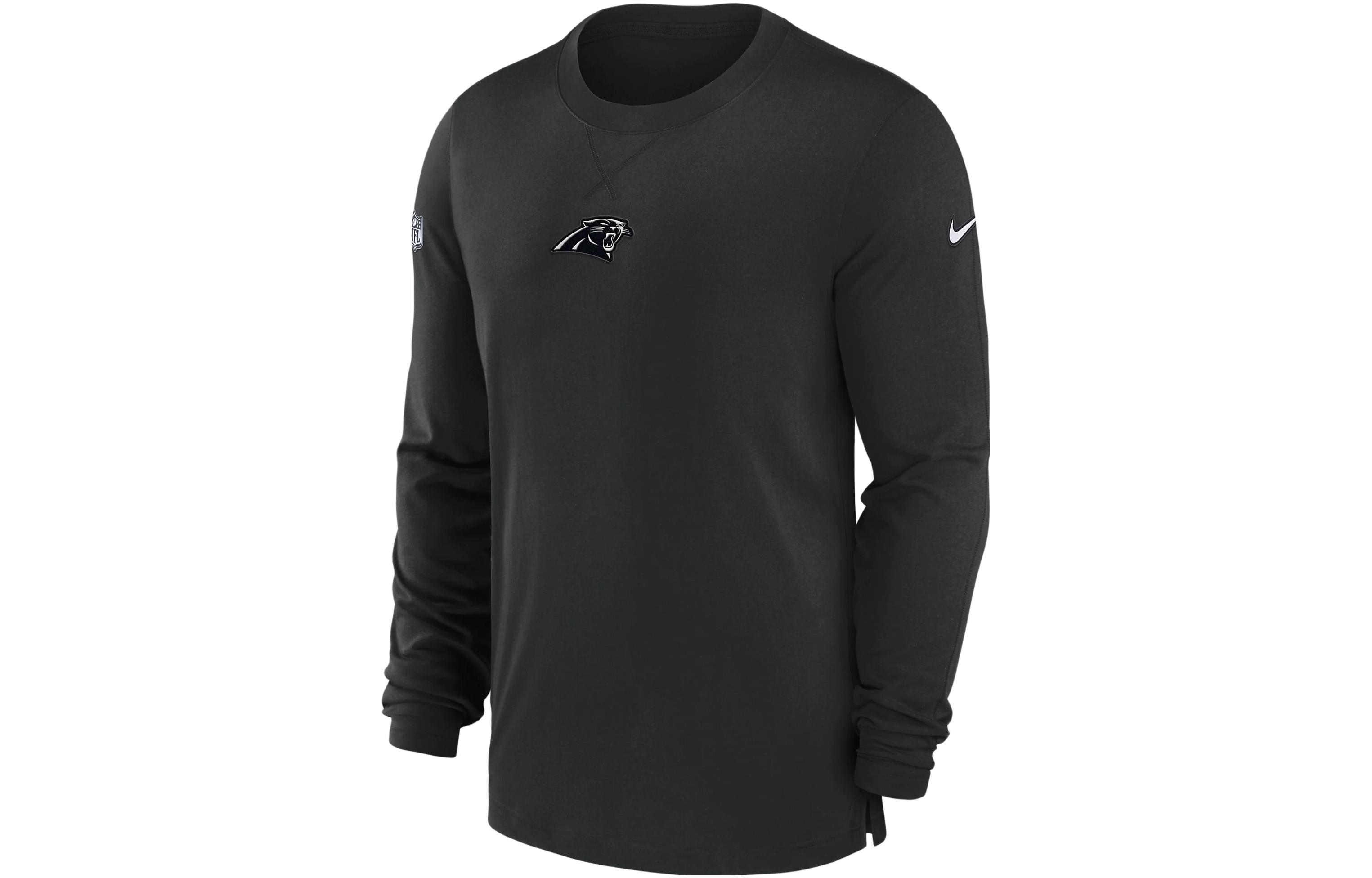Nike Carolina Panthers Sideline Logo Crewneck Sweatshirt Black () 00MB00A9D-0BT