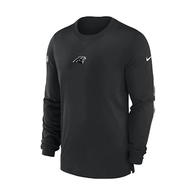 Nike Carolina Panthers Sideline Logo Crewneck Sweatshirt Black () 00MB00A9D-0BT