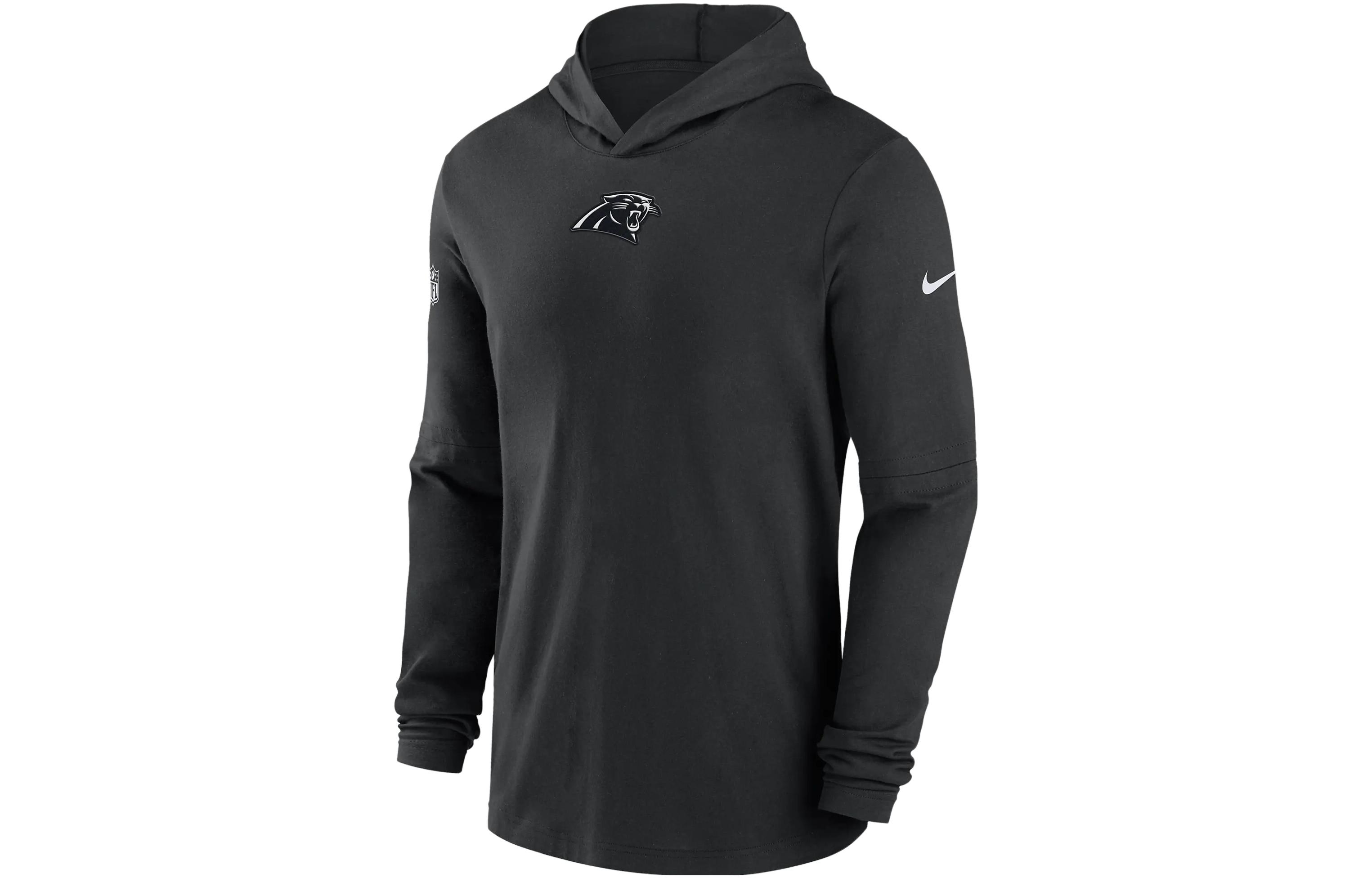Nike Carolina Panthers Sideline Loose Animal Print Hoodie Black () 00MQ00A9D-PKB