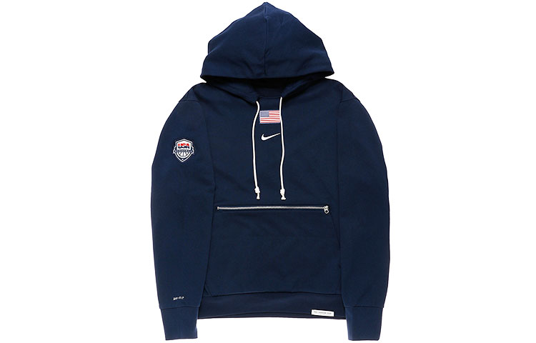 Nike Casual Big Logo Pullover Hoodie - Dark Blue DA0109-419