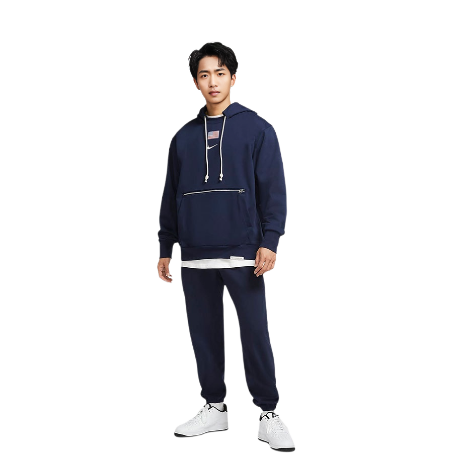 Nike Casual Big Logo Pullover Hoodie - Dark Blue DA0109-419 圖 4