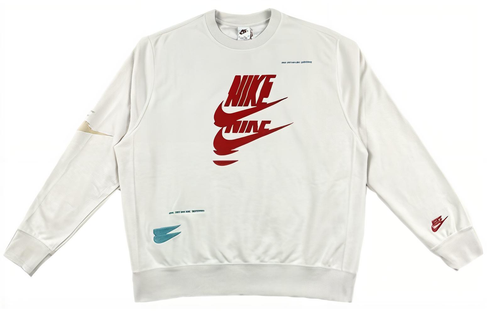 Nike Casual Crewneck Pullover Vintage White Sweatshirt FD9901-030 圖 2