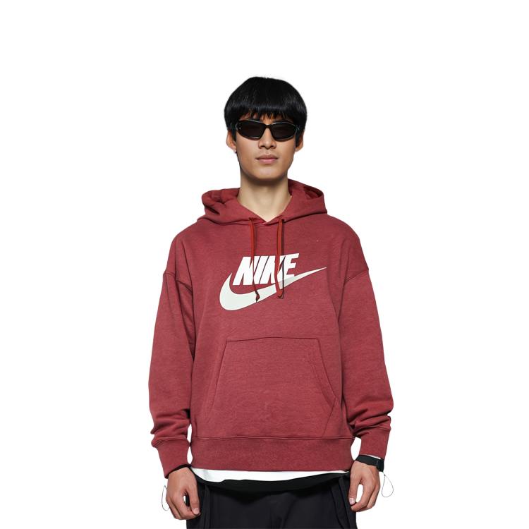 Nike Casual Sports Pullover Hoodie Brick Red CN8753-895 圖 5