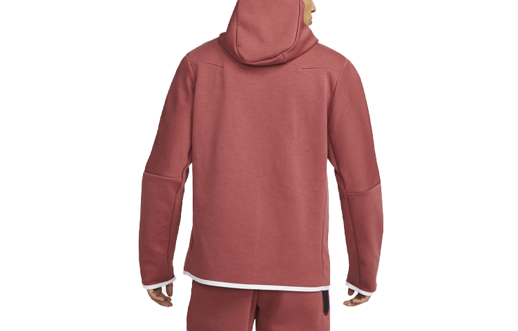 Nike Casual Sports Zip-Up Hoodie Jacket Brown/Red CU4489-661 圖 3