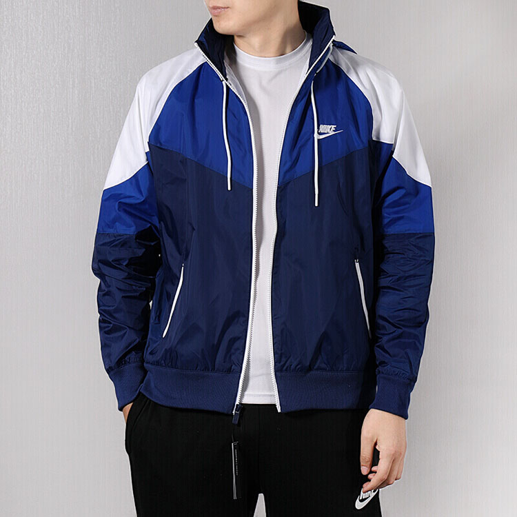 Nike Casual Windbreaker Jacket Blue AR2210-492 圖 4