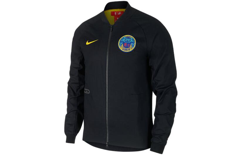 Nike CE City Edition Warriors Black Casual Zip Jacket 899144-010 圖 2