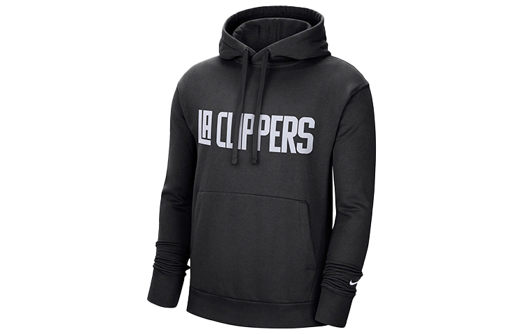 Nike CE Logo NBA Los Angeles Clippers Hoodie Black Pullover Sweatshirt DC0807-010