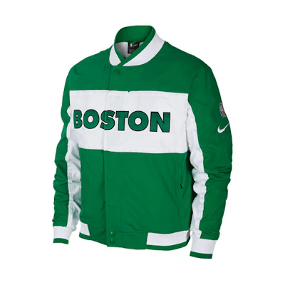Nike Celtics Basketball Colorblock Bomber Jacket AQ8128-312