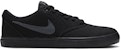 Nike Check Solarsoft Canvas SB 'Hitam Triple' 843896-002