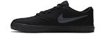 Nike Check Solarsoft Canvas SB 'Hitam Triple' 843896-002
