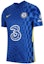 Buy Nike Chelsea 21/22 Home Player Version Blue Retro Soccer Jersey Short Sleeve CV7845-409