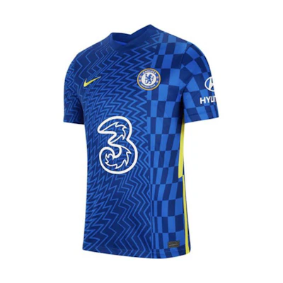 Nike Chelsea 21/22 Home Player Version Blue Retro Soccer Jersey Short Sleeve CV7845-409