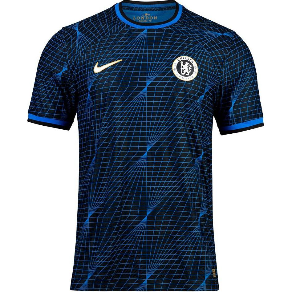 Nike Chelsea 23/24 Away Player Dri-FIT ADV Soccer Jersey Retro Blue Short Sleeve DX2612-428