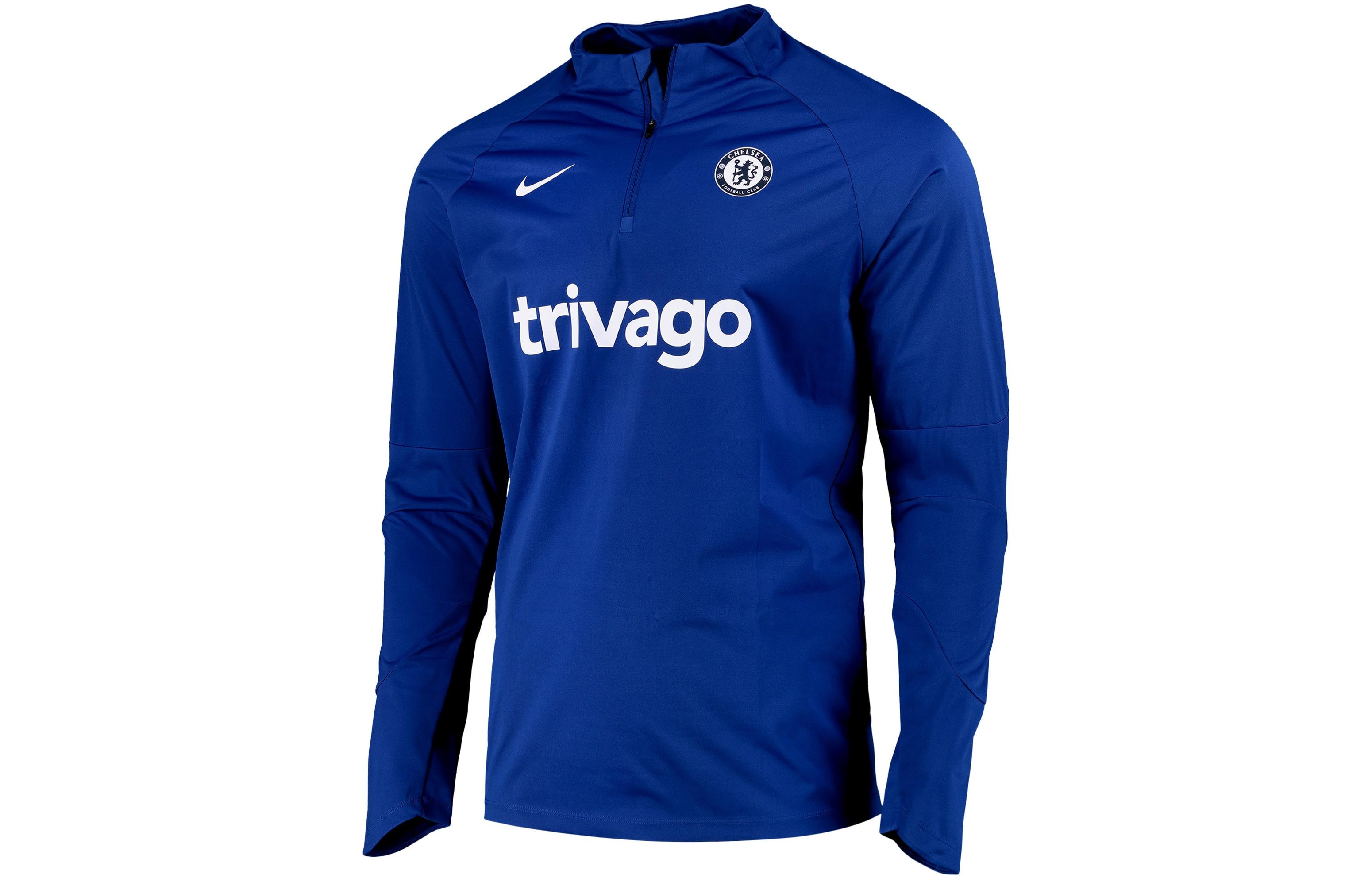 Order Nike Chelsea Jersey Latihan Sepak Bola Musim 22/23 Lengan Panjang Biru. DQ0475-496