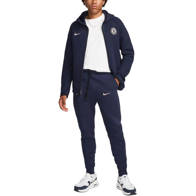 Shop ナイキ チェルシーFC FW24 テックフリースジョガーパンツ オブシディアンブラック. FN8486-451