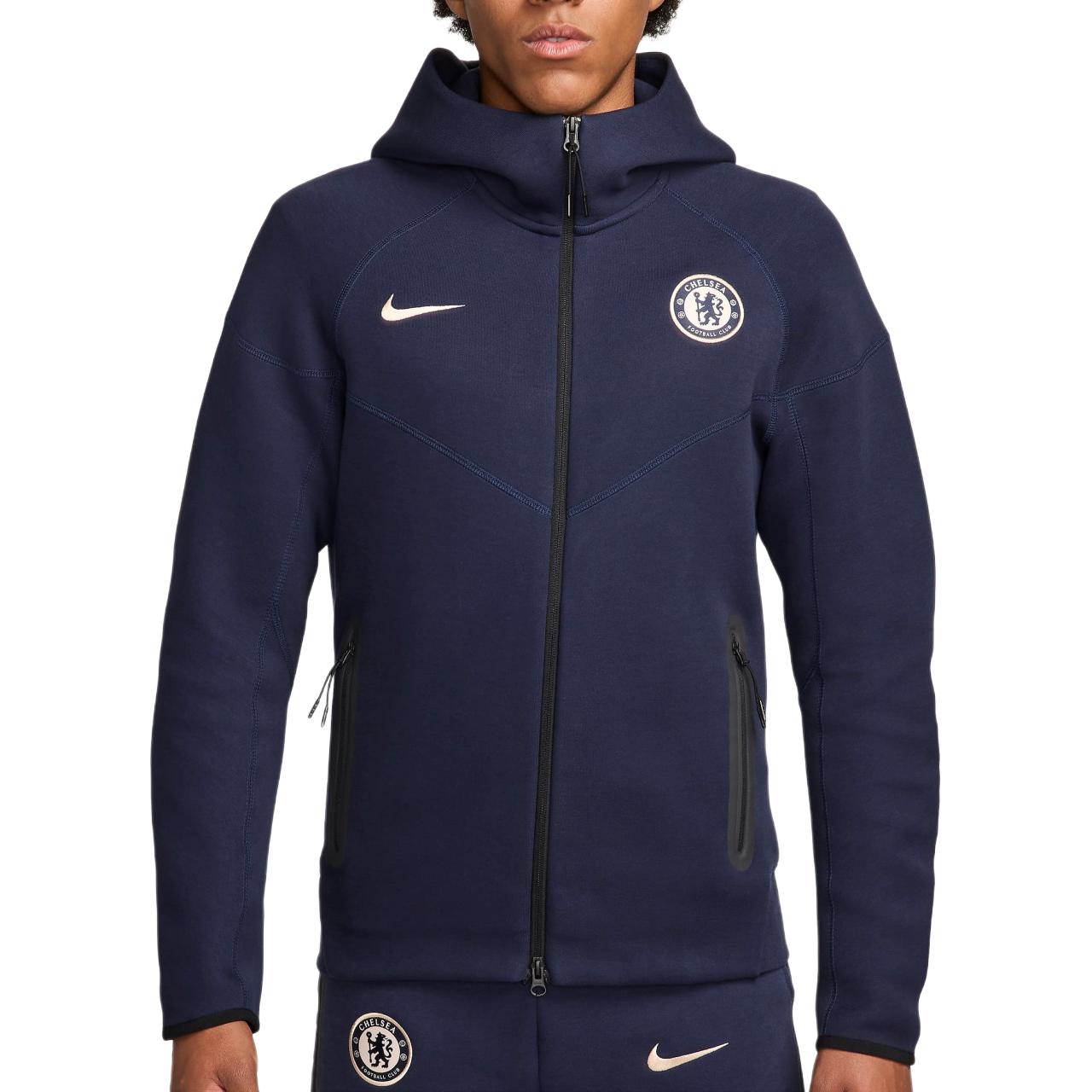 Order Nike Chelsea FC Tech Fleece Windrunner  Jacket Obsidian Fashion Zip-Up FZ4175-452