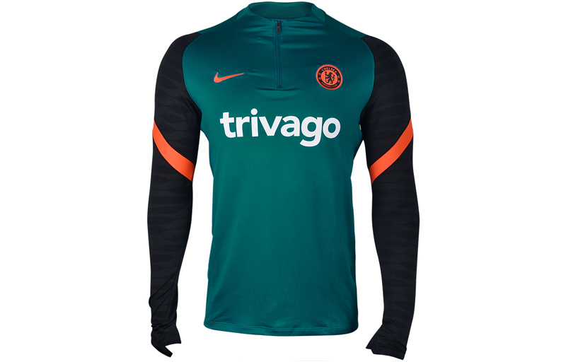 Nike Chelsea Half-Zip Long-Sleeve Training Top 21/22 Men’s Light Blue DC5466-472