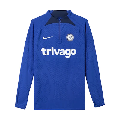 Nike Chelsea Player Edition Half-Zip Training Sweatshirt Navy Blue (22/23 Season). DJ8472-496