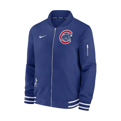 Nike Chicago Cubs Authentic Collection Logo Casual Jacket Navy Blue 015D03AVEJ-132