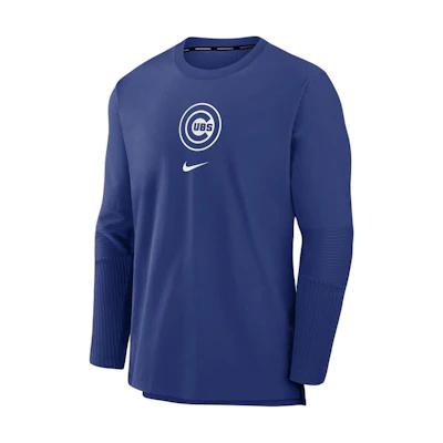 Nike Chicago Cubs Authentic Collection Player Logo Pullover Jacket Blue 015C11TUEJ-5Z2