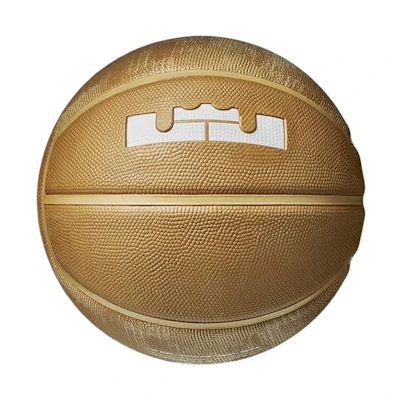 Nike Chinese Edition LeBron Rubber Basketball - Brown/Yellow Size 7 Unisex Training Ball BB0627-972
