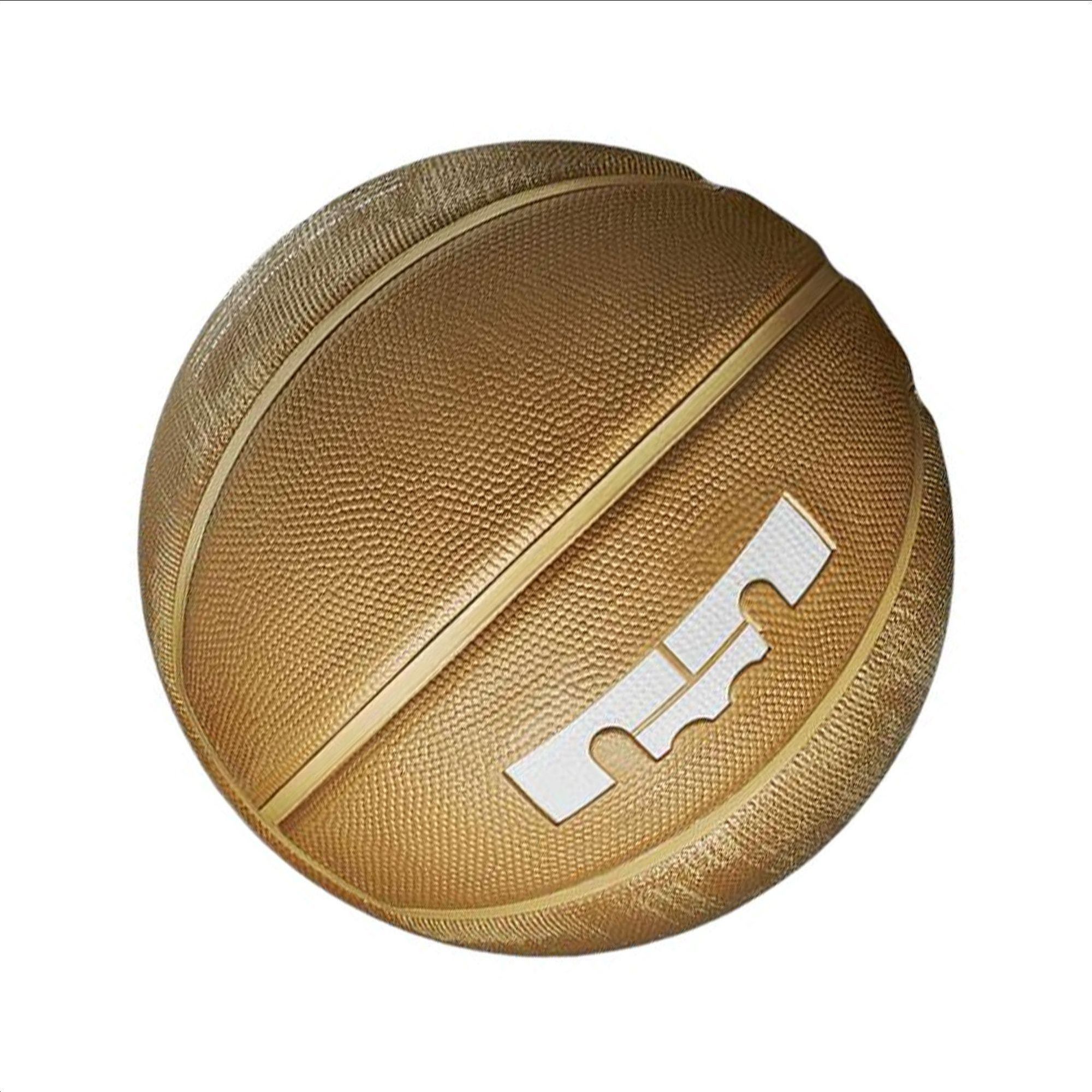 Details for 耐克中国版詹姆斯橡胶篮球-棕/黄 7号男女通用训练球 BB0627-972