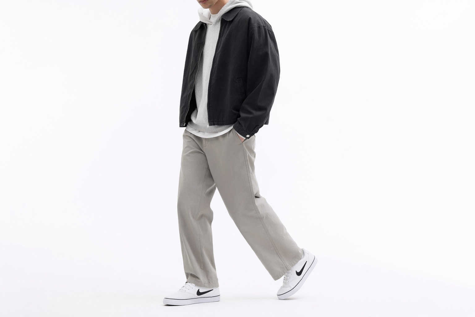 Order 耐吉 Chron 2 Canvas SB '白色黑色' DM3494-100