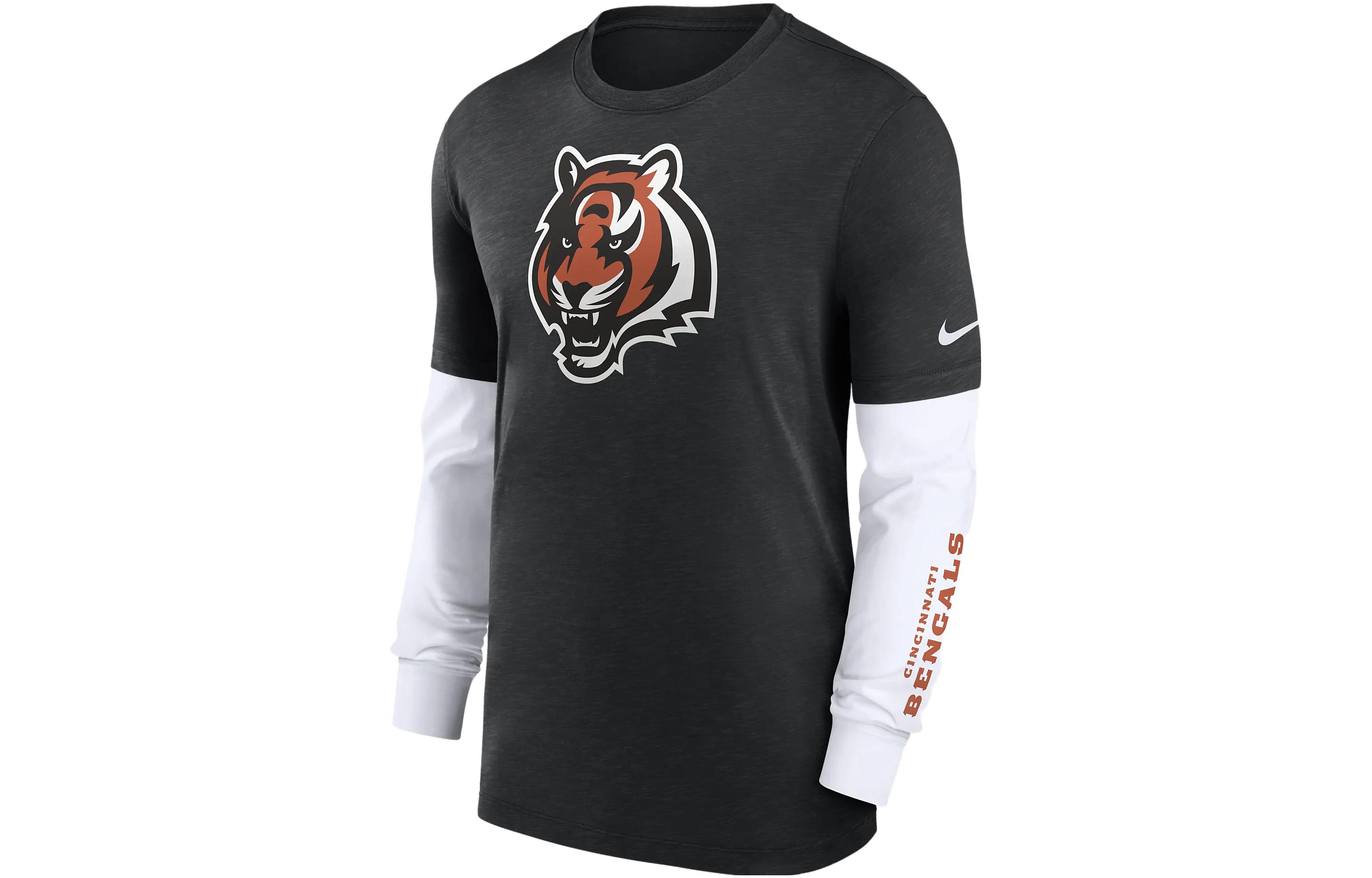 Nike Cincinnati Bengals Logo Graphic Crewneck Sweatshirt Black () 00BY99PH9A-05G