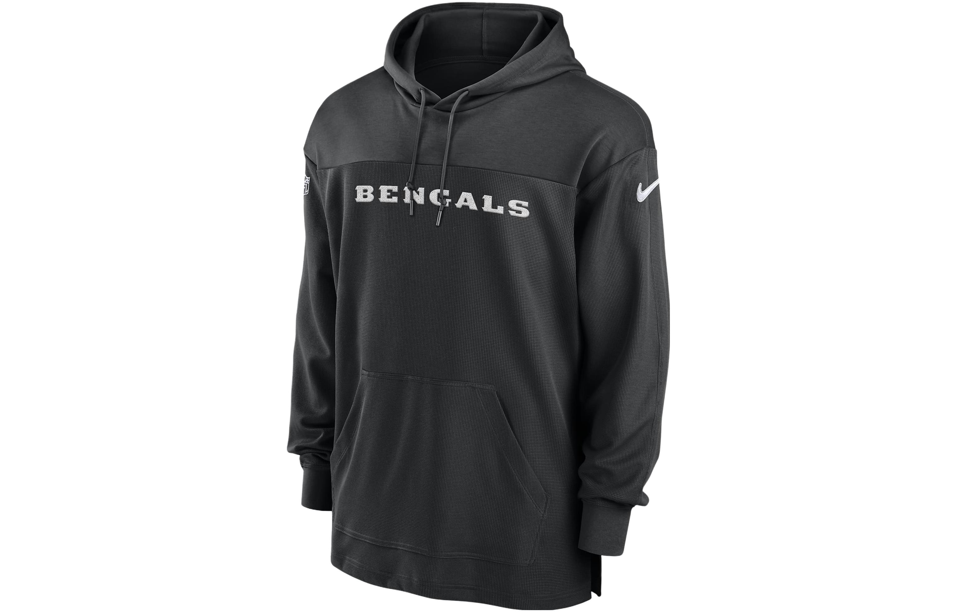 Nike Cincinnati Bengals Sideline Logo Embroidered Hoodie Black - 00MO00A9A-BVK