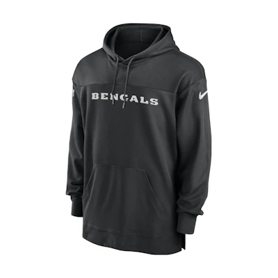 Nike Cincinnati Bengals Sideline Logo Embroidered Hoodie Black - 00MO00A9A-BVK