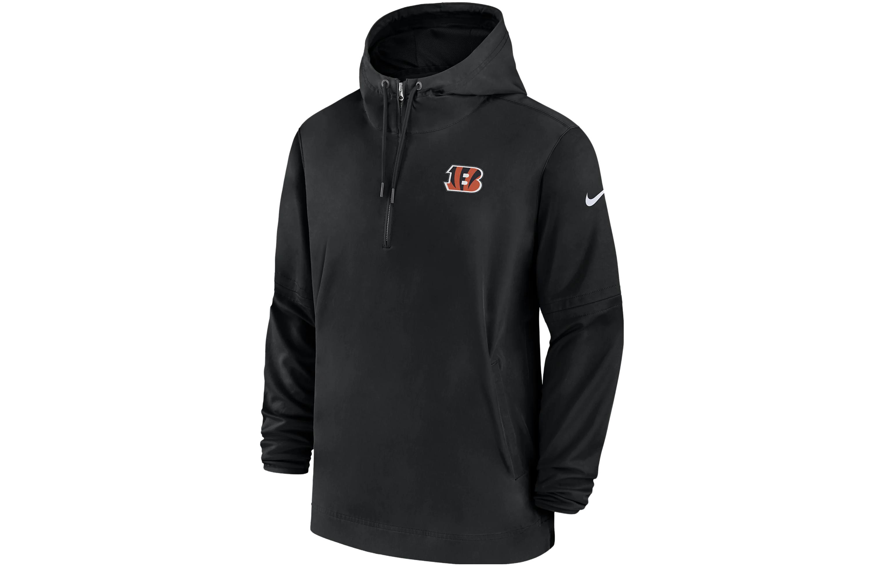 Nike Cincinnati Bengals Sideline Logo Hoodie Jacket Black () 00MI00A9A-EU6