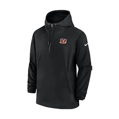 Nike Cincinnati Bengals Sideline Logo Hoodie Jacket Black () 00MI00A9A-EU6
