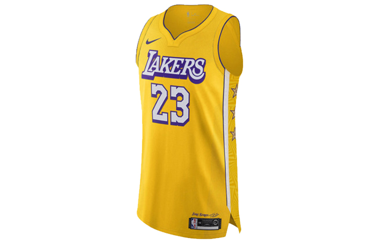 Nike City Edition 2019-2020 Lakers LeBron James Jersey Yellow AV4583-728 圖 2