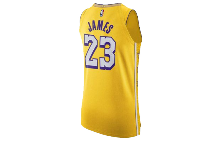 Nike City Edition 2019-2020 Lakers LeBron James Jersey Yellow AV4583-728 圖 3