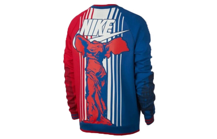 Nike City Edition Multi-Color Patchwork Hoodie Red Blue - AR1988-477 圖 3