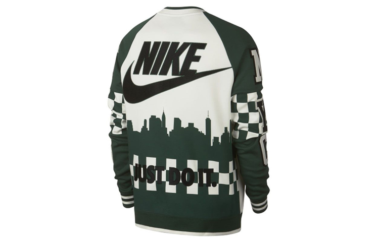 Lookbook Sudadera Nike Edición Ciudad Multicolor Patchwork para Hombre - Verde. AR1984-133