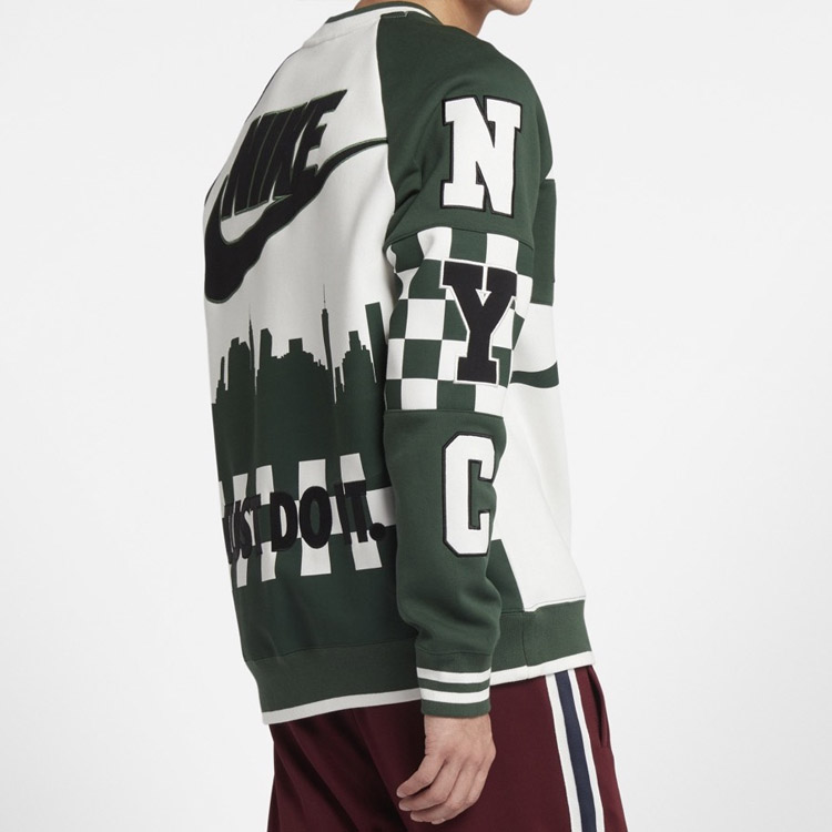 Purchase Sudadera Nike Edición Ciudad Multicolor Patchwork para Hombre - Verde. AR1984-133