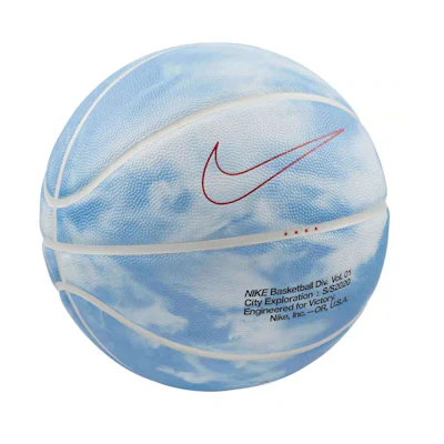Nike City Exploration Chicago Cloud Print Basketball Light Blue Size 7 Training Ball CT4887-910