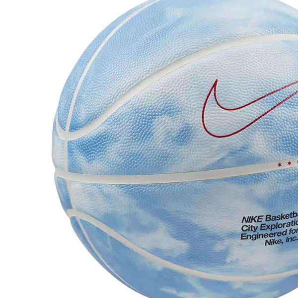 Lookbook 나이키 시티 익스플로레이션 시카고 클라우드 프린트 농구공 라이트 블루 7호 훈련용 CT4887-910